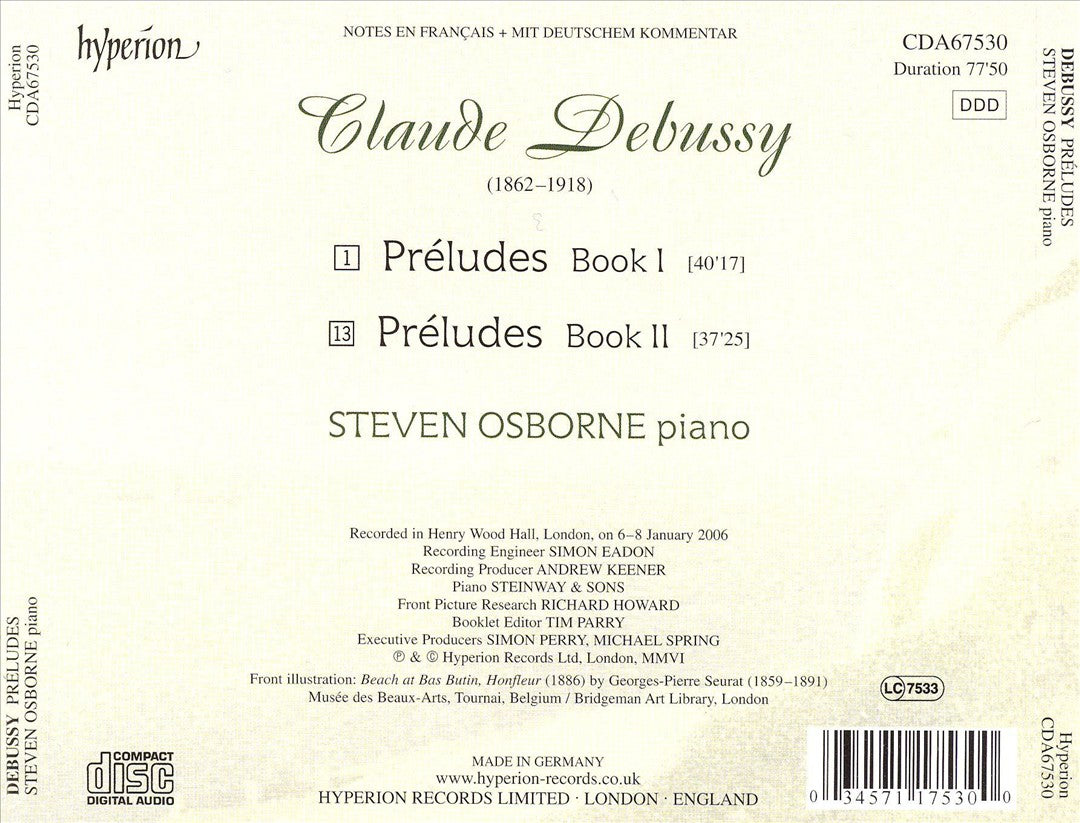 Debussy: Préludes cover art