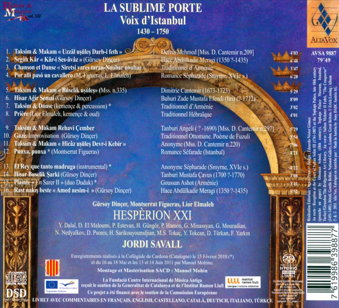 Sublime Porte: Voix d'Istanbul 1400-1800 cover art