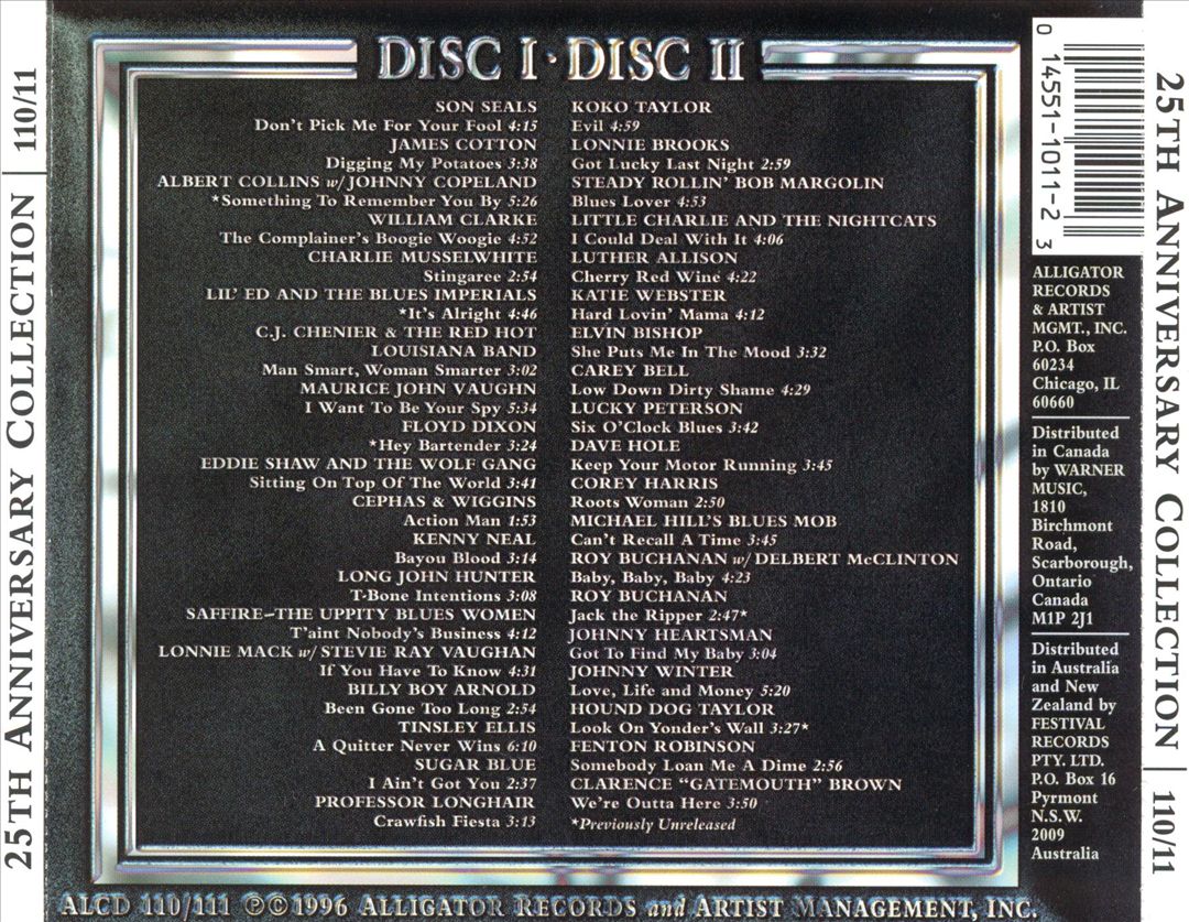 Alligator Records 25th Anniversary Collection cover art