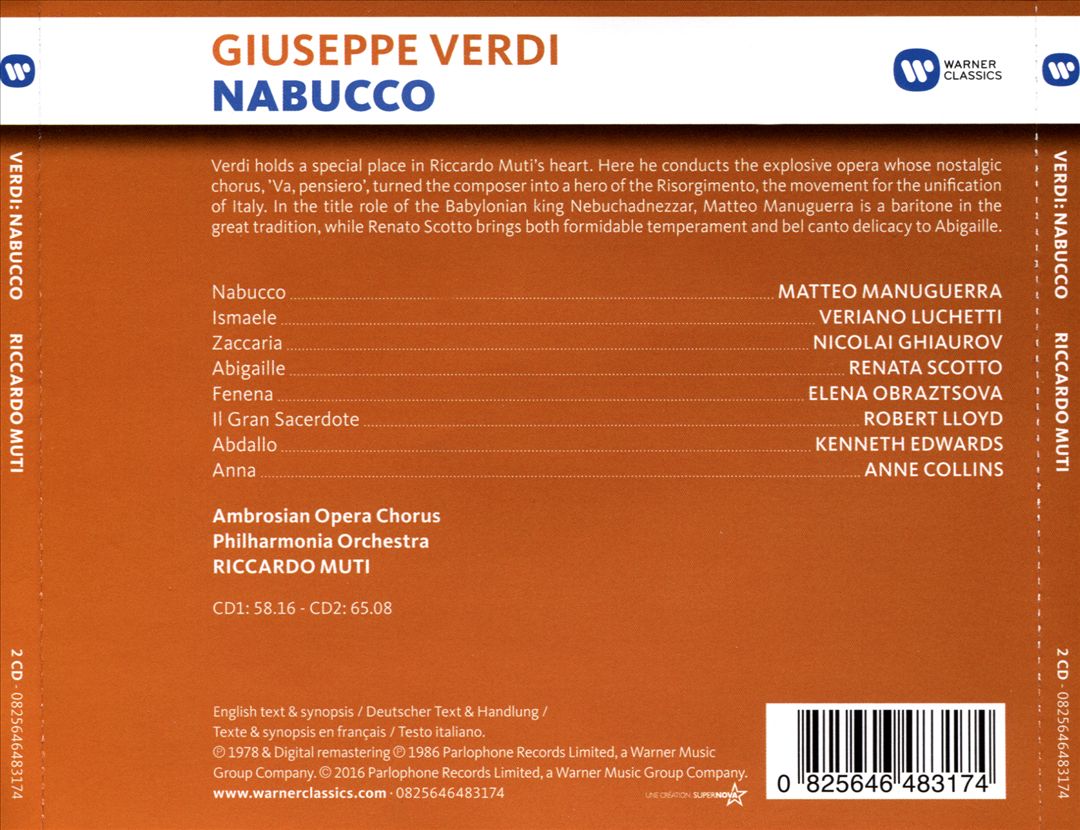 Verdi: Nabucco cover art