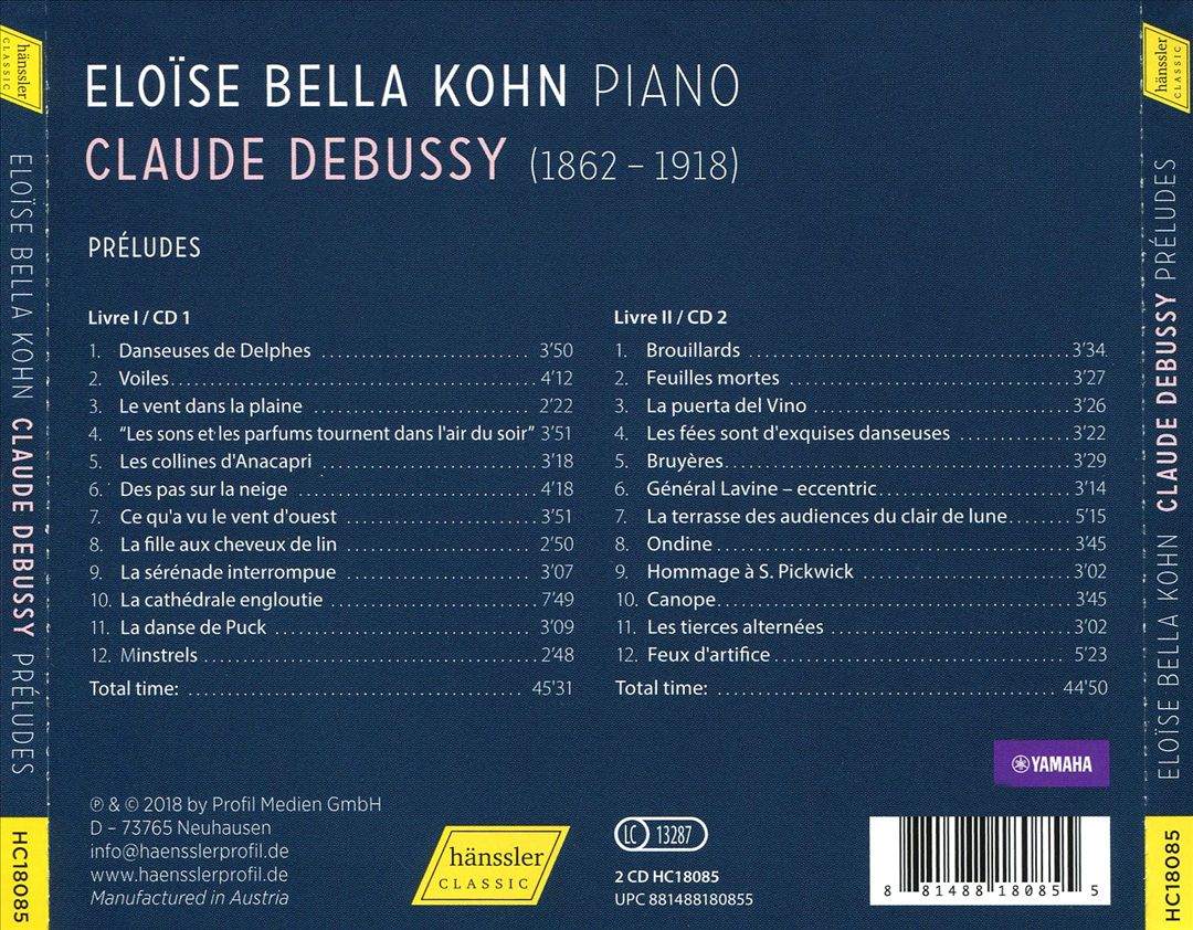 Claude Debussy: Préludes cover art