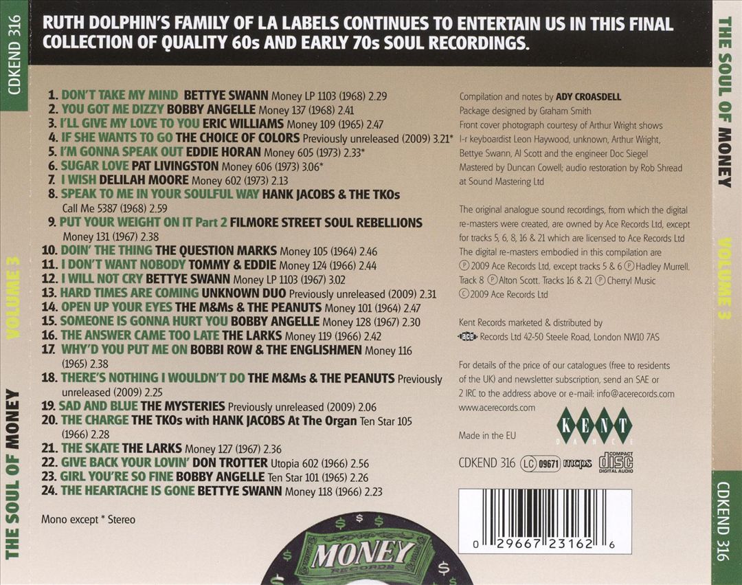 Soul of Money Records, Vol. 3 cover art