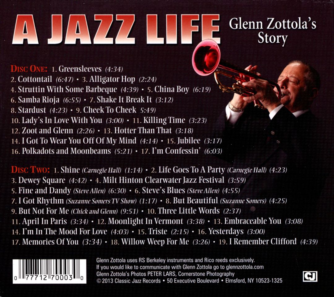 Jazz Life: Glenn Zottola's Story cover art