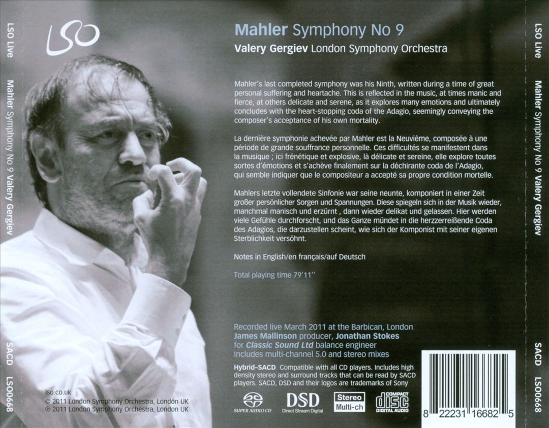 Mahler: Symphony No. 9 cover art