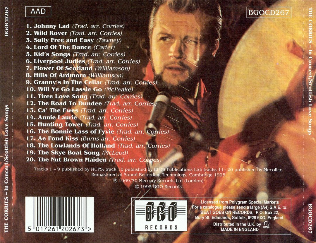 In Concert/Scottish Love Songs cover art
