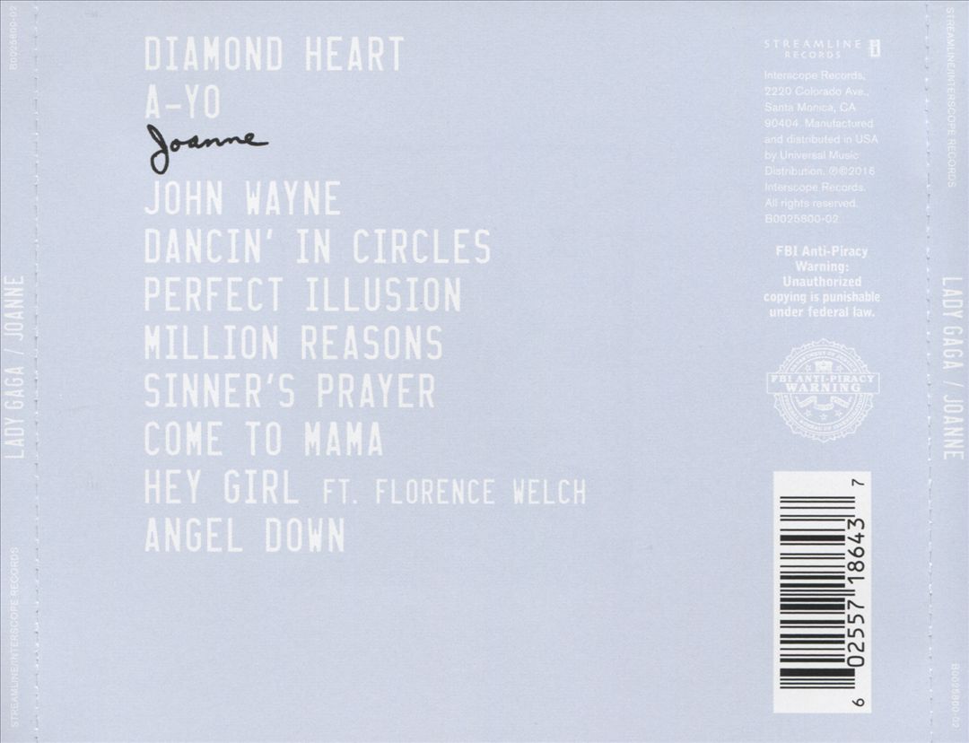 Joanne cover art