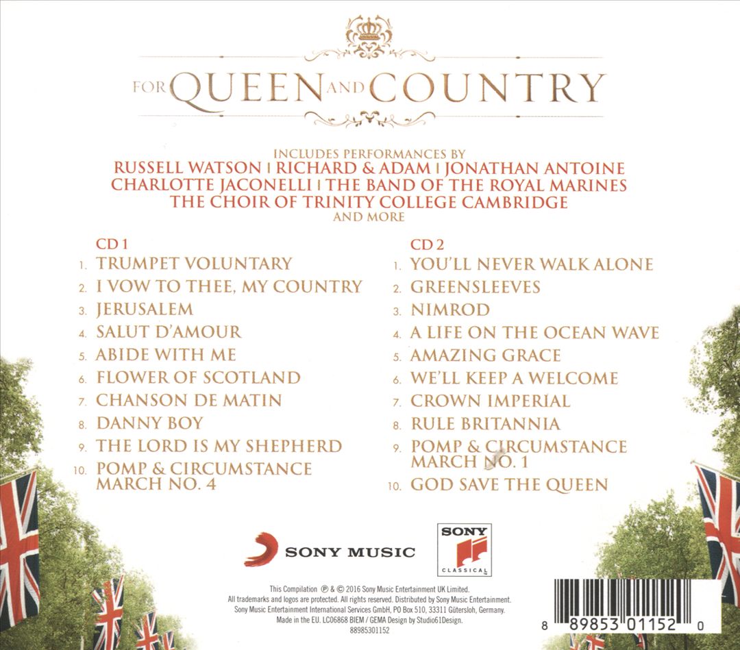 For Queen and Country: Music for a Royal Celebration cover art