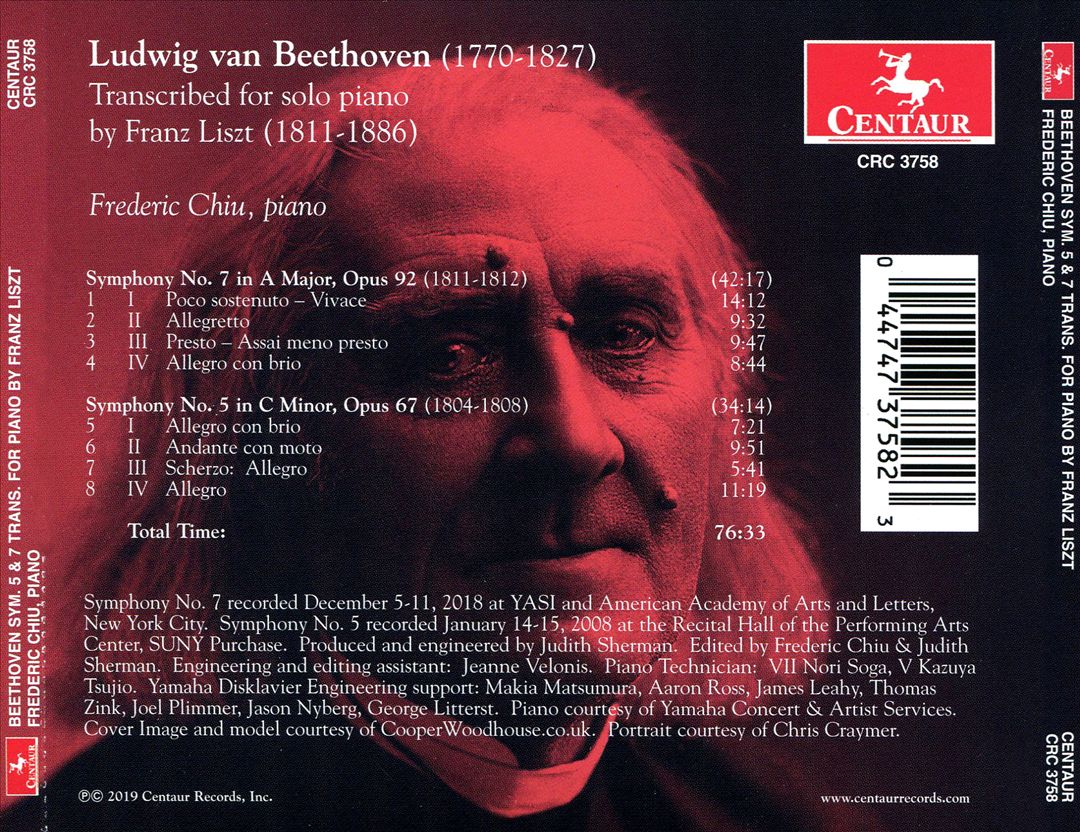 Beethoven/Liszt: Symphony V & VII cover art