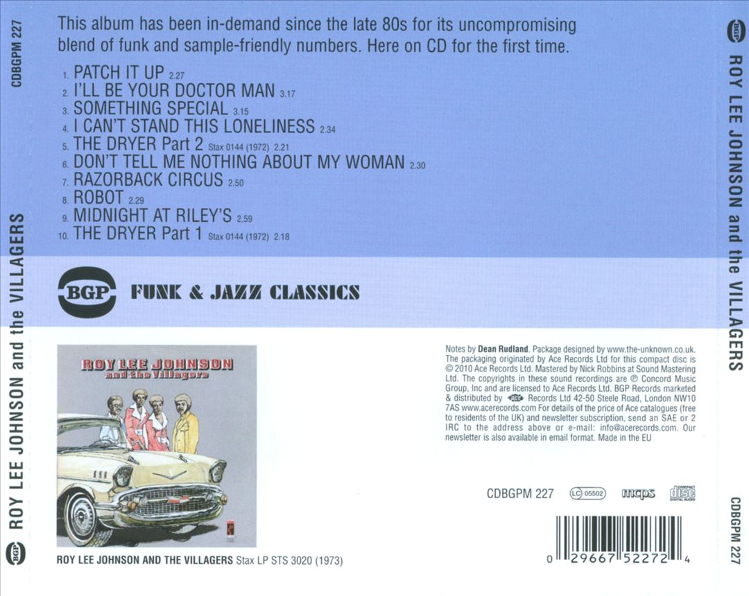 Roy Lee Johnson and the Villagers cover art