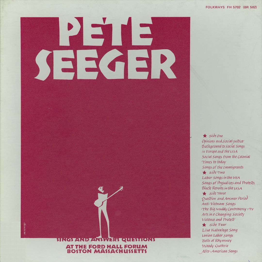 Pete Seeger Sings and Answers Questions at Ford Forum Hall Boston cover art
