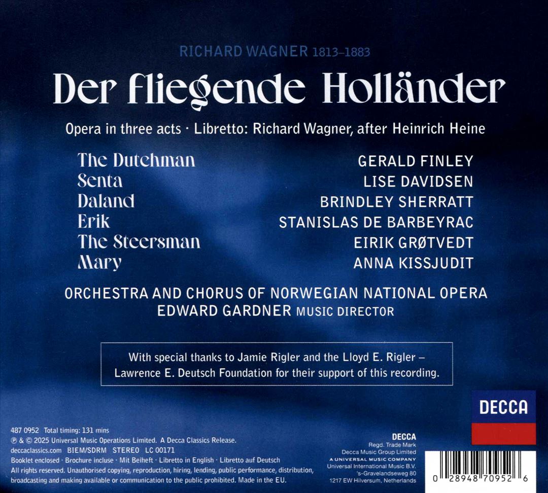 Wagner: Der Fliegende Holländer cover art