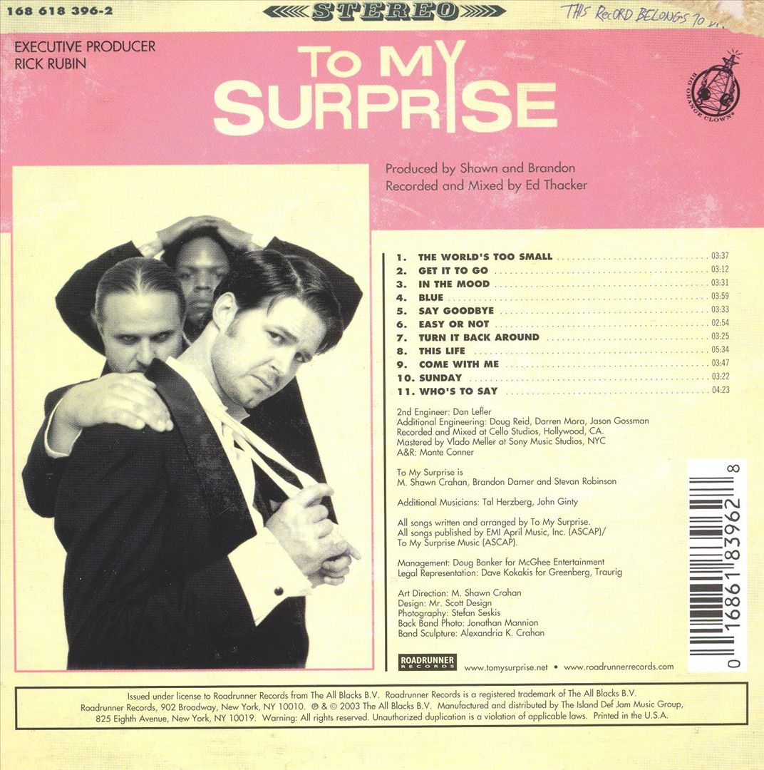 To My Surprise cover art