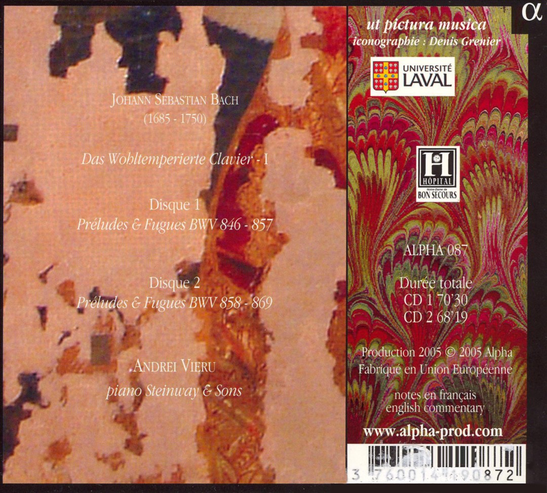 J.S. Bach: Das Wohltemperierte Clavier, Vol. 1 cover art