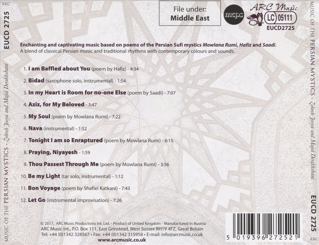 Music of the Persian Mystics cover art