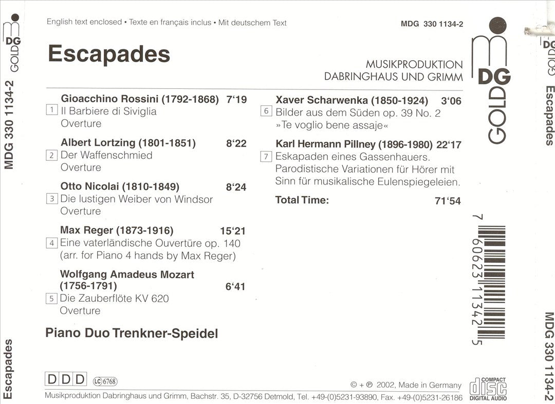 Escapades cover art
