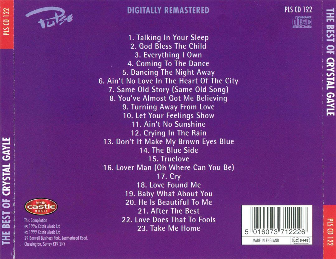 Best of Crystal Gayle: Talking in Your Sleep cover art