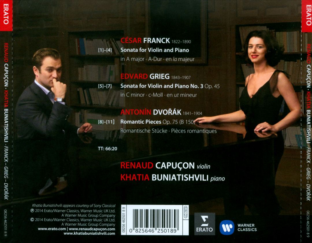 Franck, Grieg, Dvorák cover art