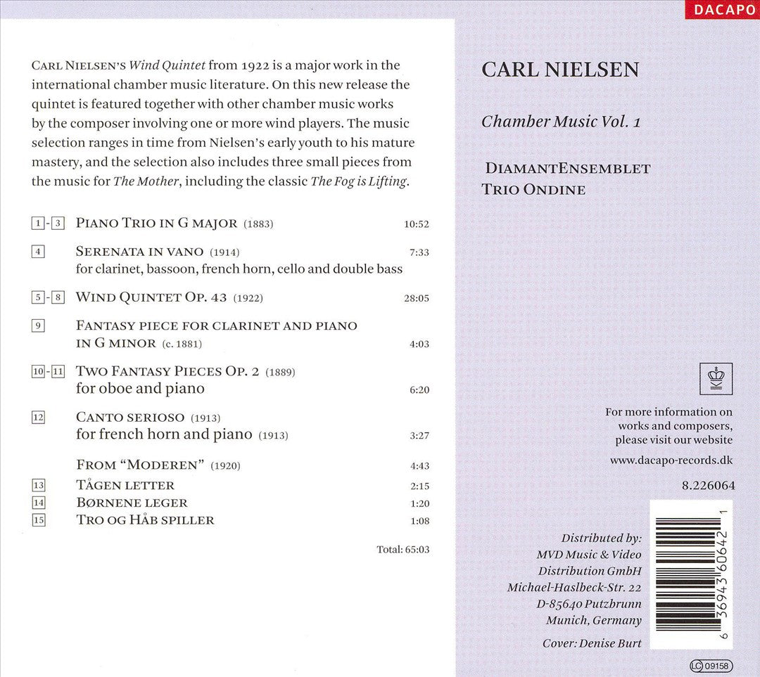 Carl Nielsen: Chamber Music, Vol. 1 cover art