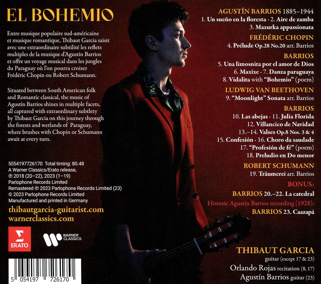 Bohemio: Agustín Barrios cover art