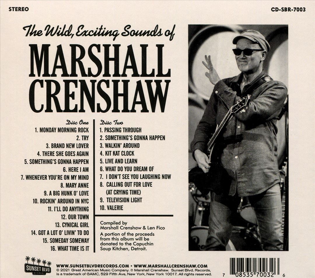 Wild Exciting Sounds of Marshall Crenshaw: Live in the 20th and 21st Century cover art