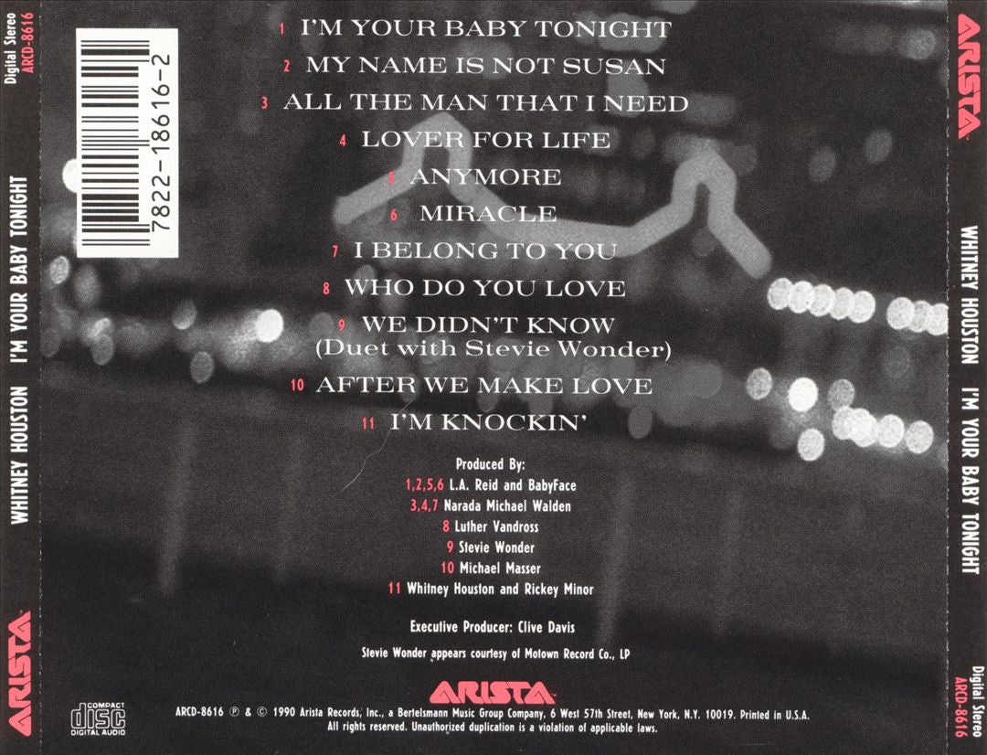 I'm Your Baby Tonight cover art