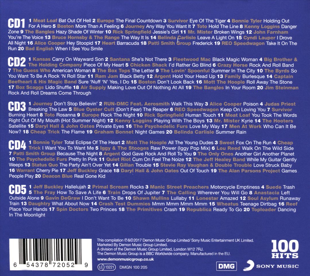 100 Hits: The Best Rock & Power Ballads cover art