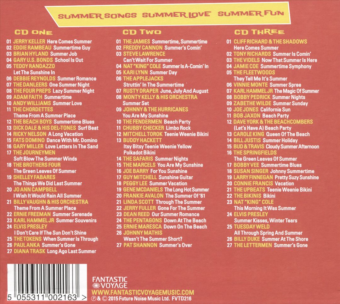 Summer Songs, Summer Love, Summer Fun cover art