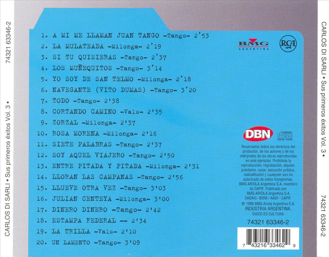 Sus Primeros Exitos, Vol. 3 cover art