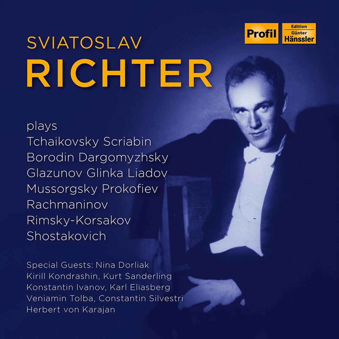 Sviatoslav Richter plays Tchaikovsky, Scriabin, Borodin, Dargomyzhsky, Glazunov, Etc. cover art