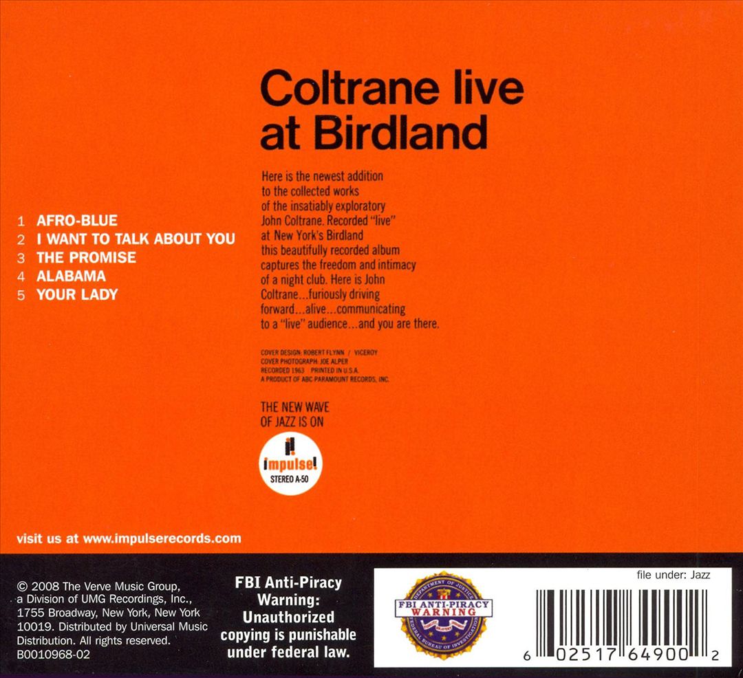 Live at Birdland cover art