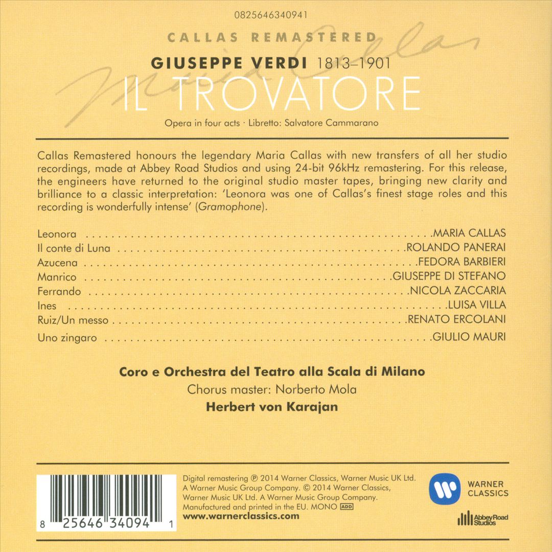 Giuseppe Verdi: Il Trovatore cover art