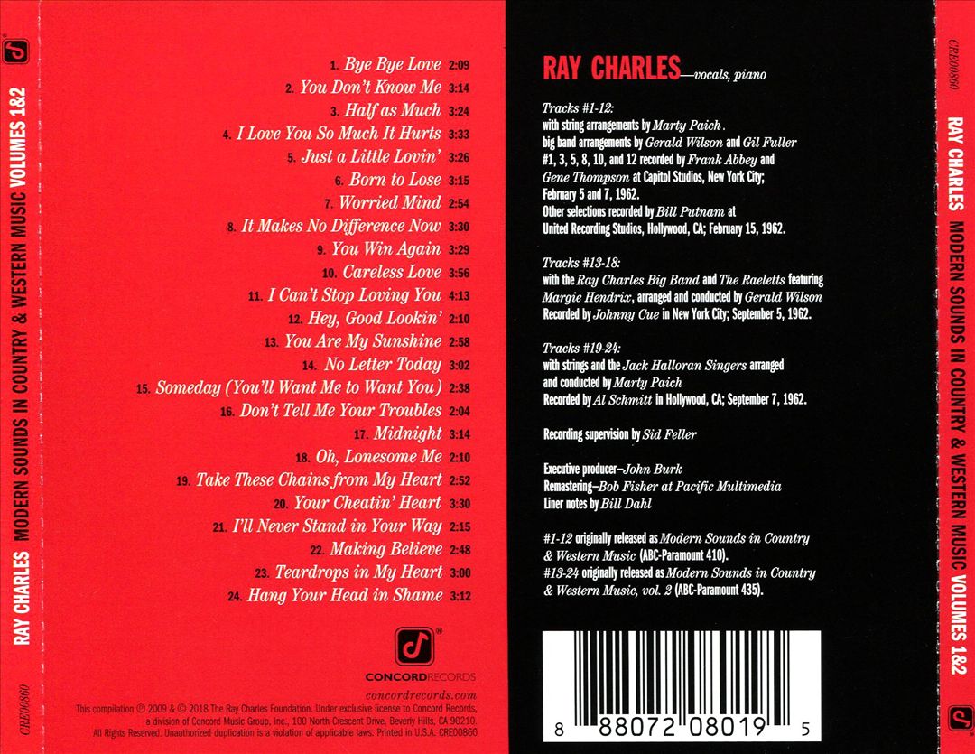 Modern Sounds in Country and Western Music, Vols. 1-2 cover art