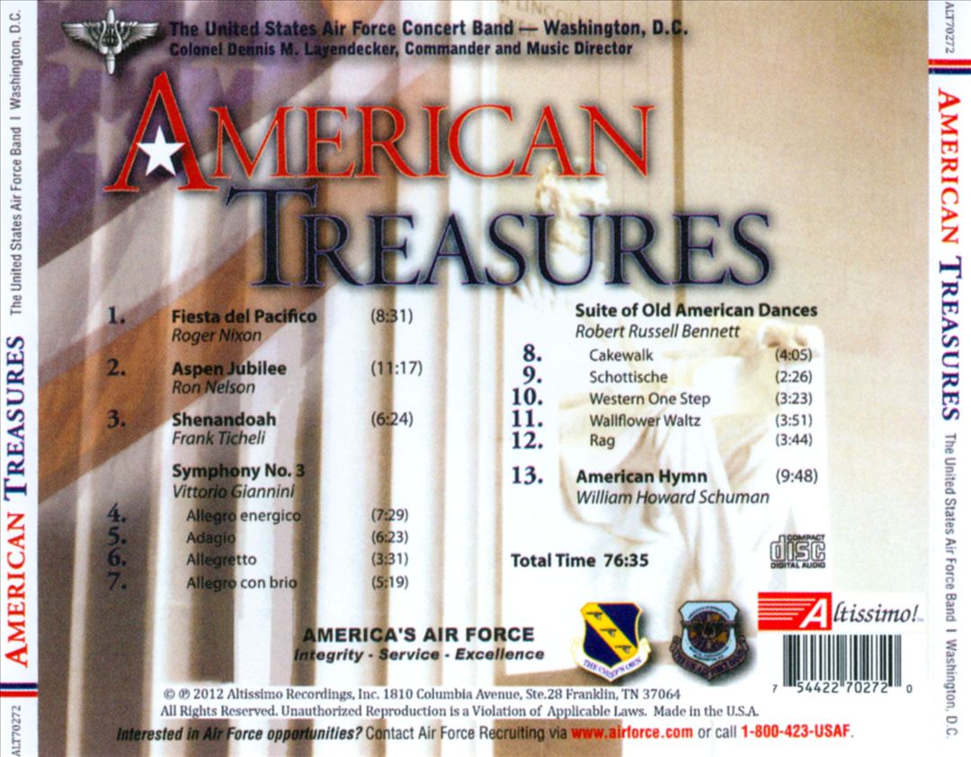 American Treasures cover art