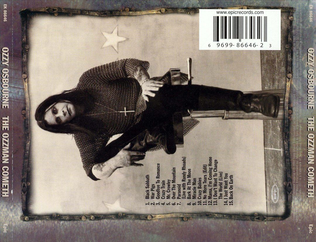 Ozzman Cometh: Greatest Hits cover art