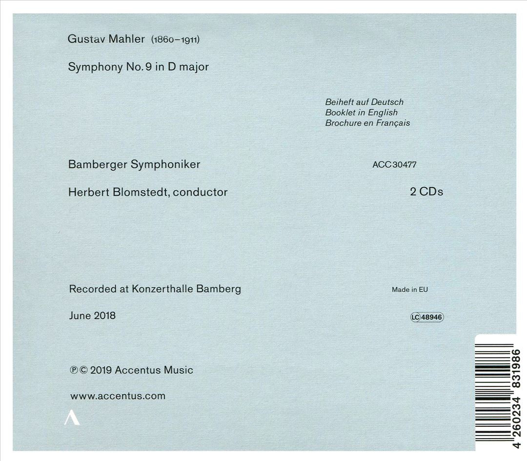 Mahler IX cover art