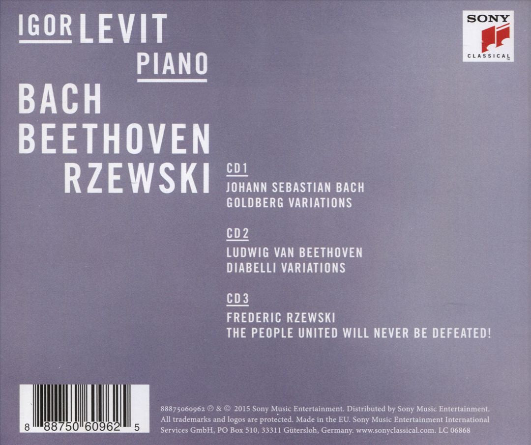 Bach, Beethoven, Rzewski cover art