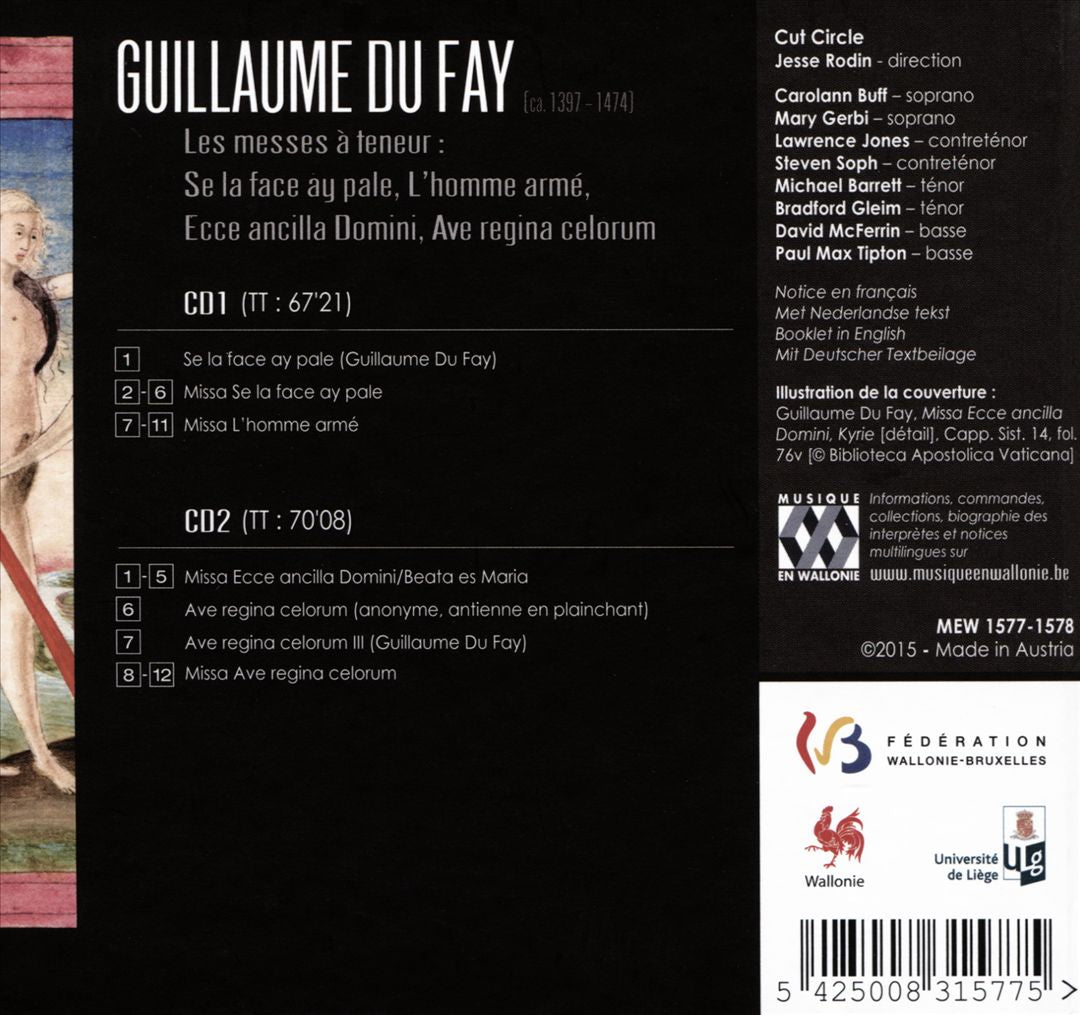 Guillaume du Fay: Les messes à teneur cover art