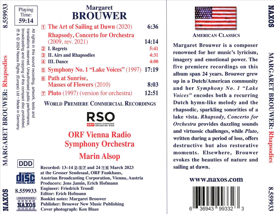 Margaret Brouwer: Rhapsodies cover art