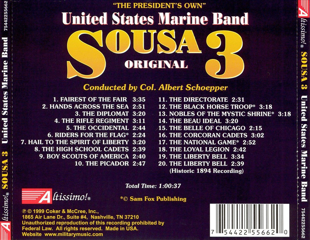 Sousa Original 3 cover art