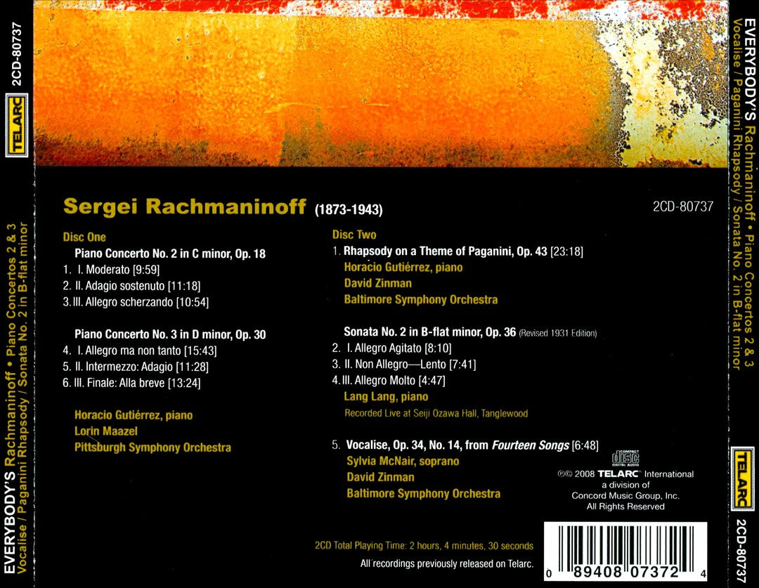Everybody's Rachmaninoff: Piano Concertos No. 2 & No. 3 cover art
