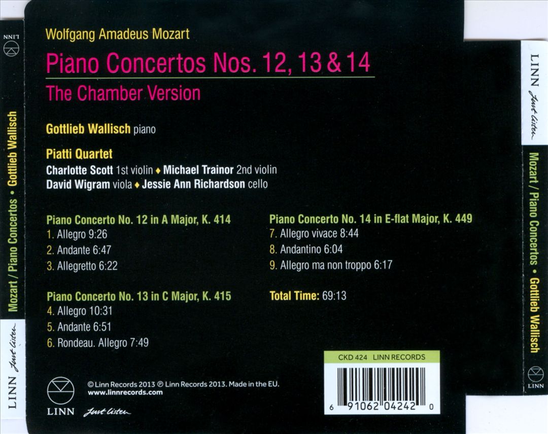 Mozart: Piano Concertos 12, 13 & 14 cover art