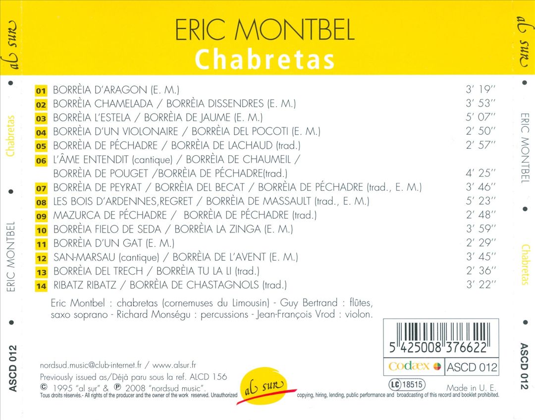 Chabretas Les Cornemuses a Miroirs Du Limousin cover art