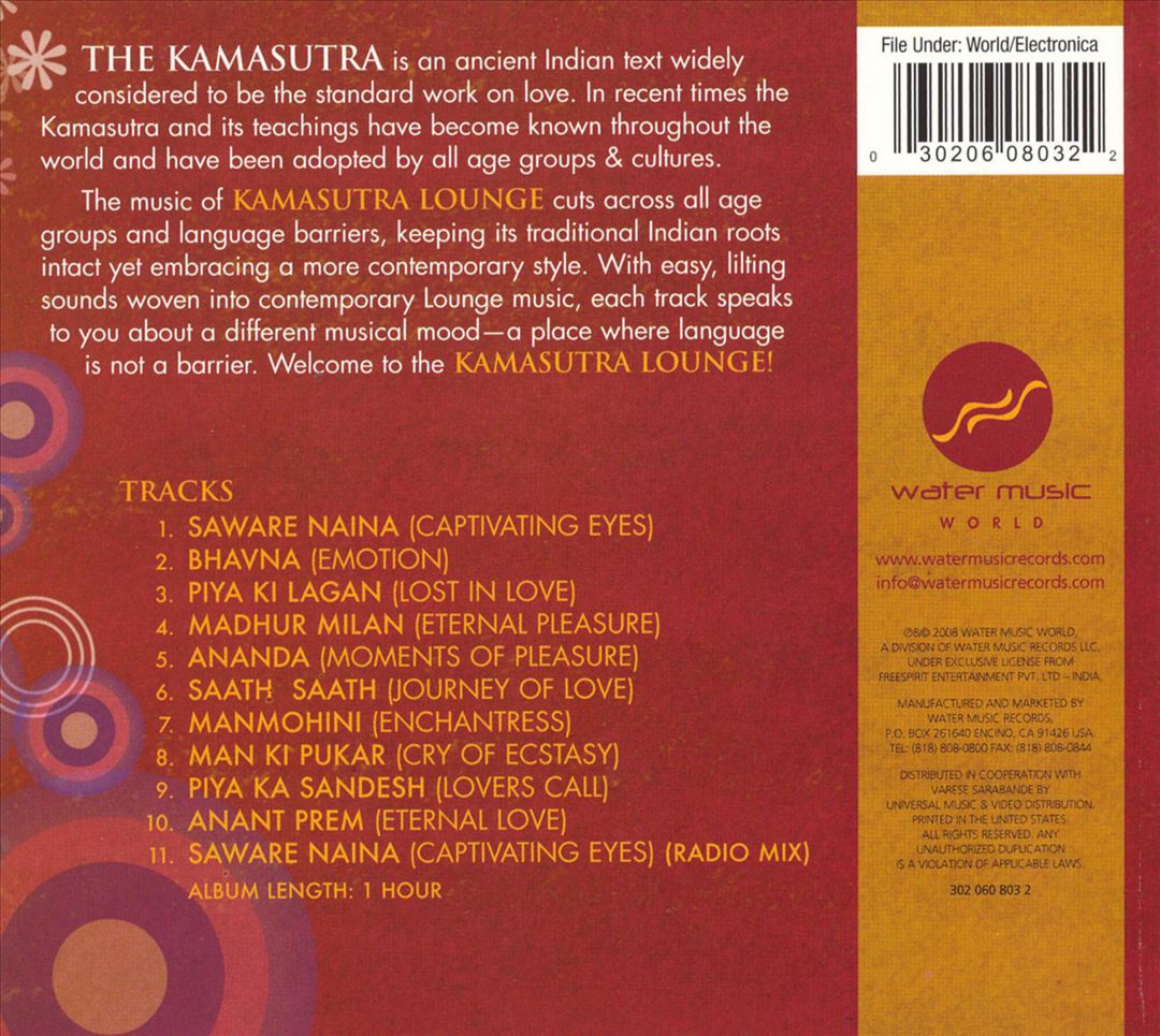 Kamasutra Lounge: Music For Seduction, Vol. 1 cover art