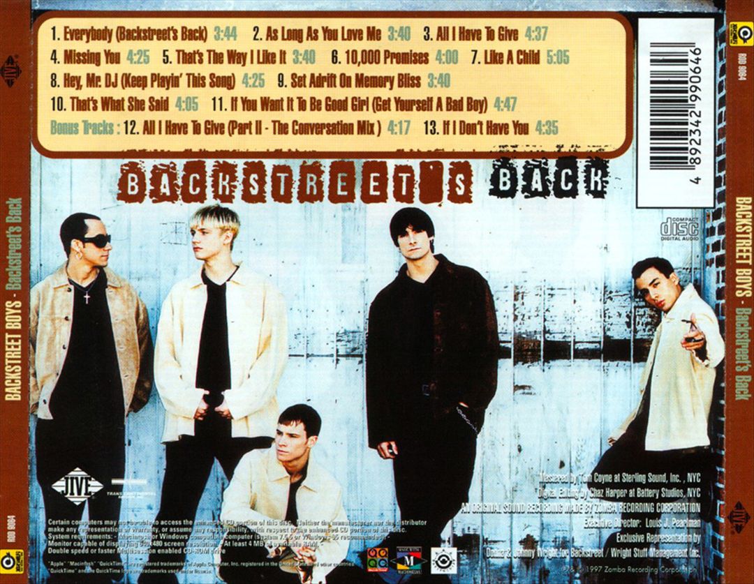 Backstreet's Back cover art