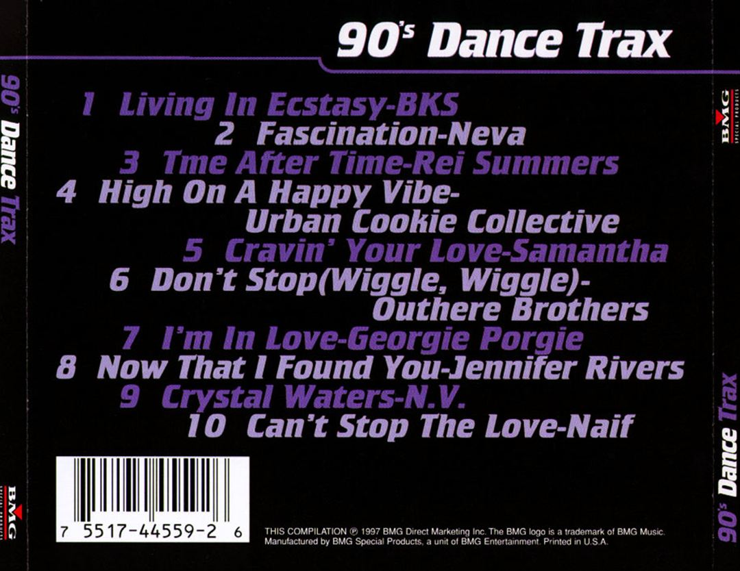 90's Dance Trax cover art