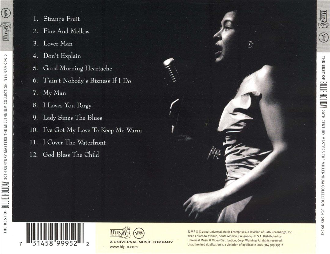 20th Century Masters - The Millennium Collection: The Best of Billie Holiday cover art