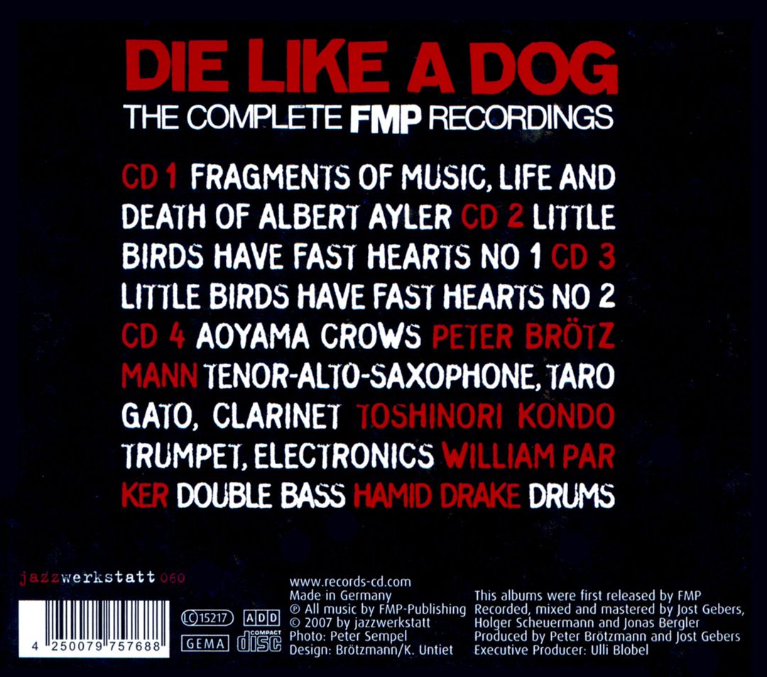 Die like a Dog: The Complete FMP Recordings cover art