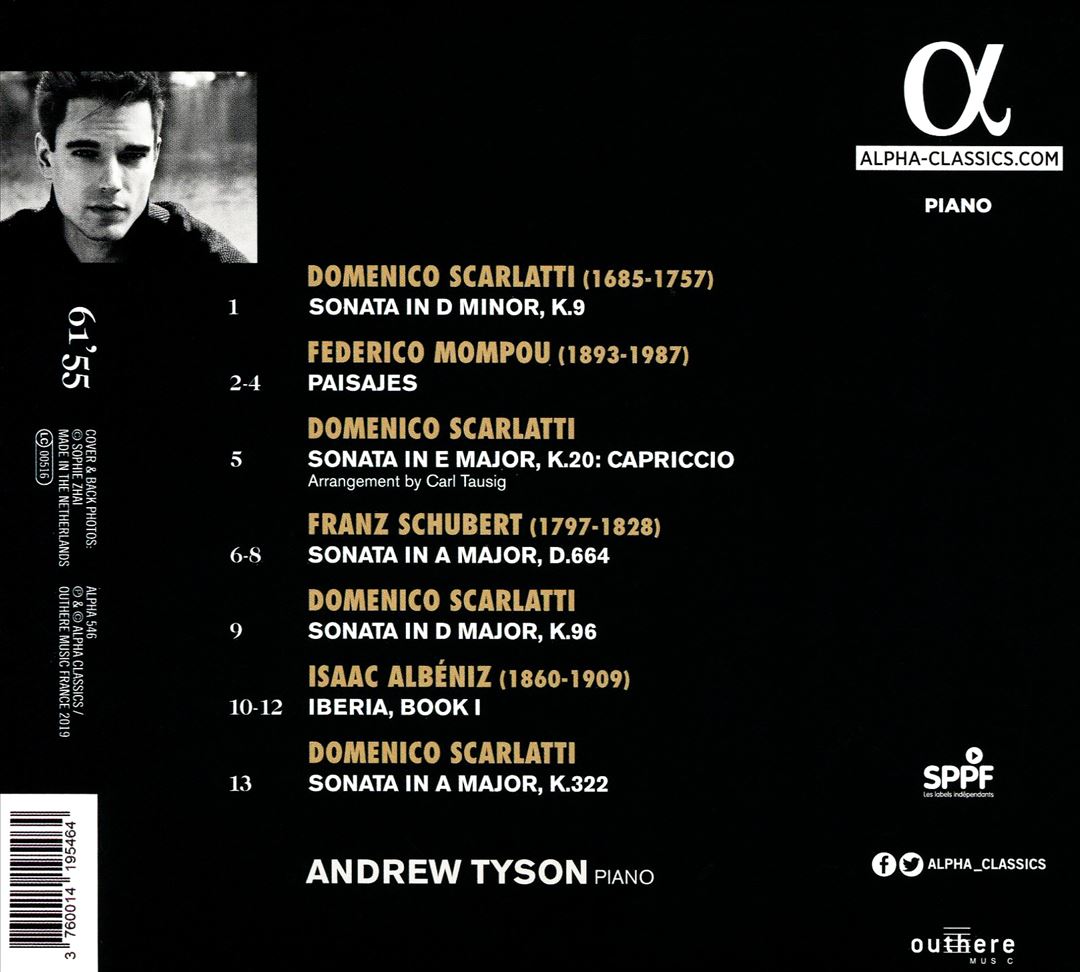 Landscapes: Scarlatti, Schubert, Albéniz, Mompou cover art