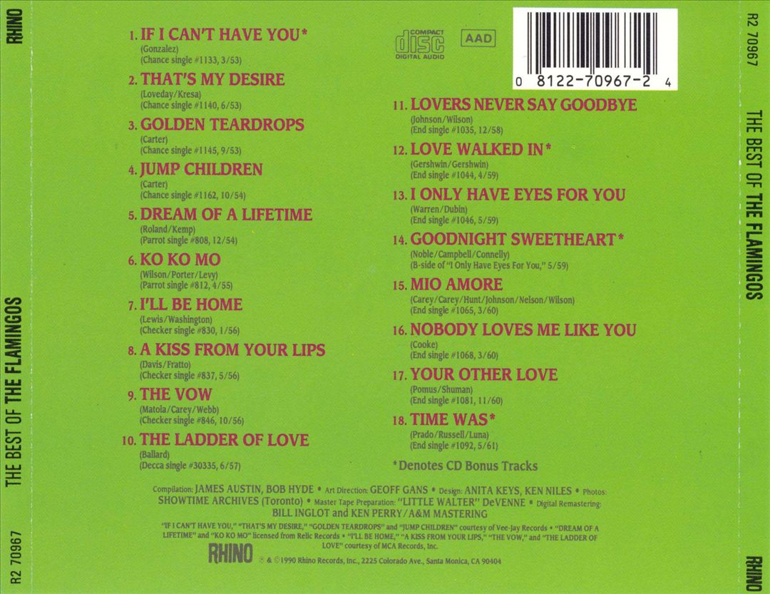 Best of the Flamingos cover art