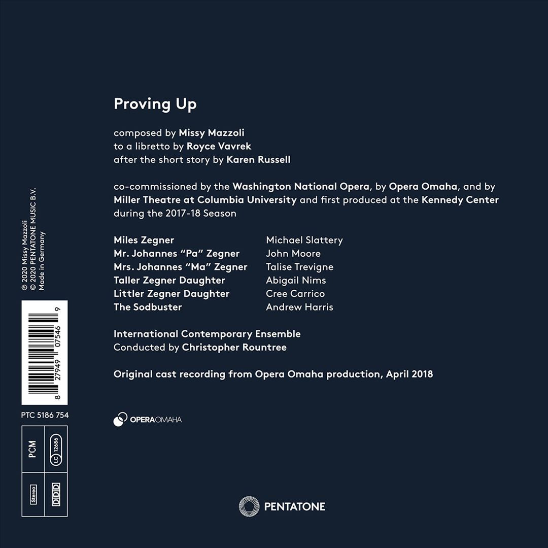 Missy Mazzoli & Royce Vavrek: Proving Up cover art